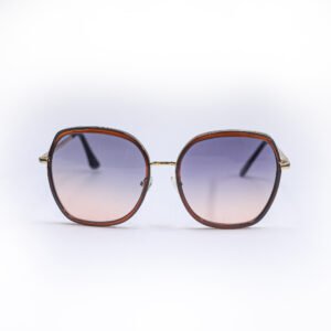Golden & Purple Oversize Sunglasses-OscarEye