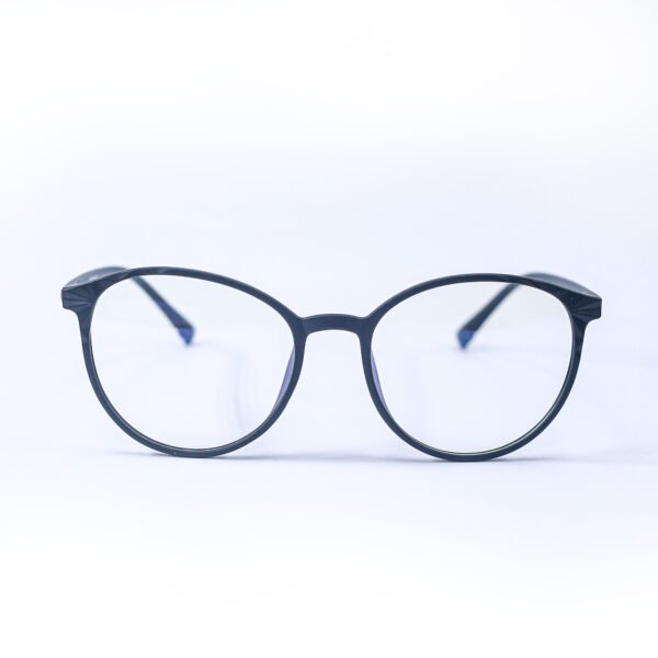 Matt Black Panto Round Eyeglasses-OscarEye