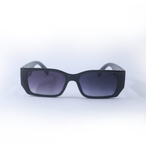 Black & Purple Rectangle Sunglasses-OscarEye