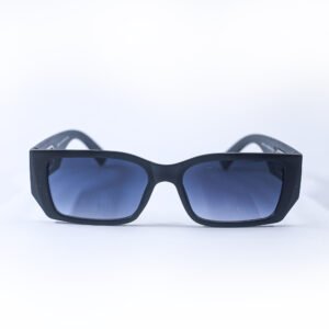 Black & Blue Rectangle Sunglasses-OscarEye
