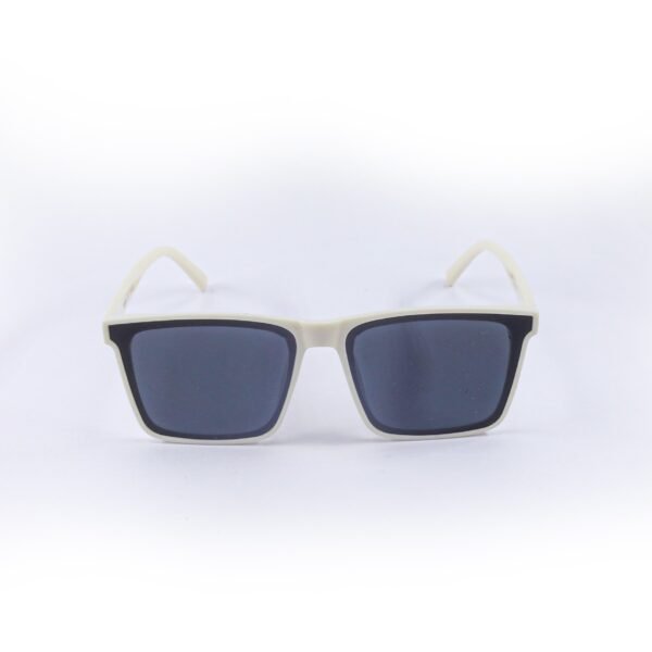 White & Black Square Sunglasses-OscarEye