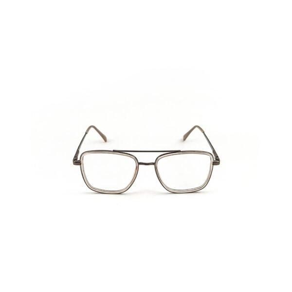Silver & Pink Square Acetate Eyeglasses-OscarEye