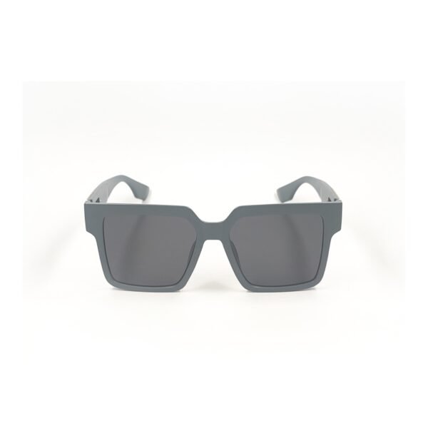Matte Grey & Black Square Sunglasses