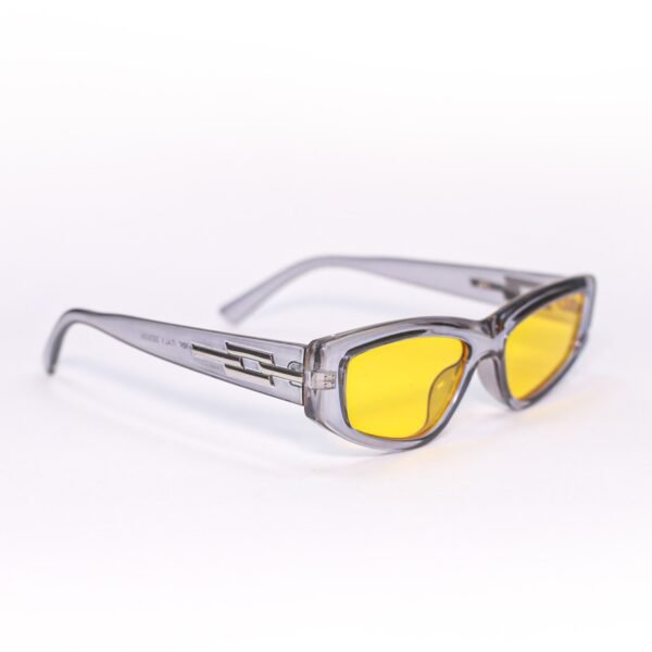 Grey & Yellow Cateye Sunglasses-OscarEye