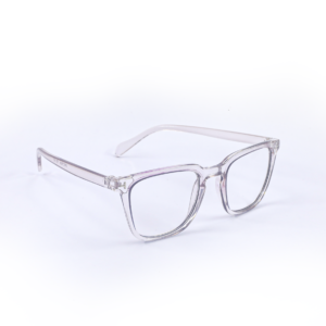 White & Brown Square Eyeglasses-OscarEye