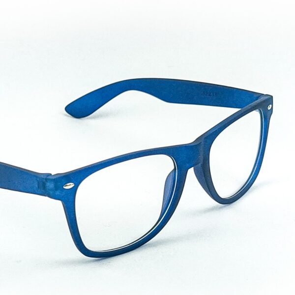 Matt Blue Wayfarer Eyeglasses-OscarEye