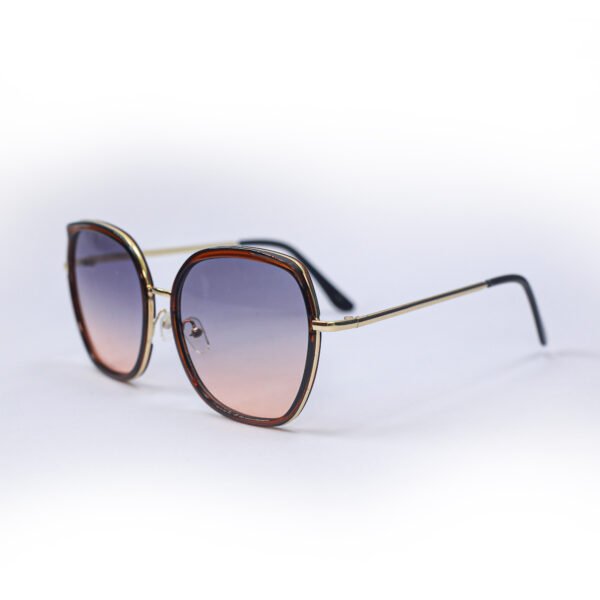 Golden & Purple Oversize Sunglasses-OscarEye