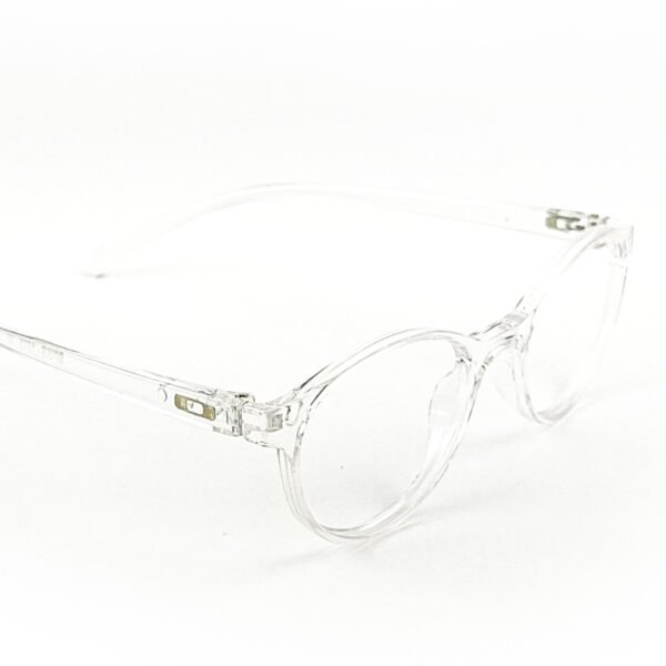 Transparent White Panto Cateye Eyeglasses-OscarEye