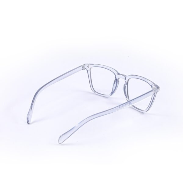 White & Royal Blue Square Eyeglasses-OscarEye