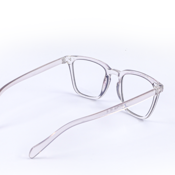 White & Brown Square Eyeglasses-OscarEye