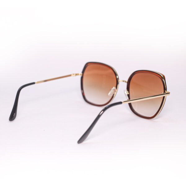 Golden & Brown Oversize Sunglasses-OscarEye