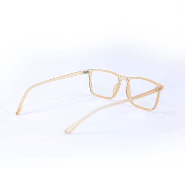 Matt Orange Rectangle Eyeglasses-OscarEye