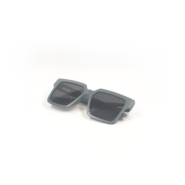 Matte Grey & Black Square Sunglasses