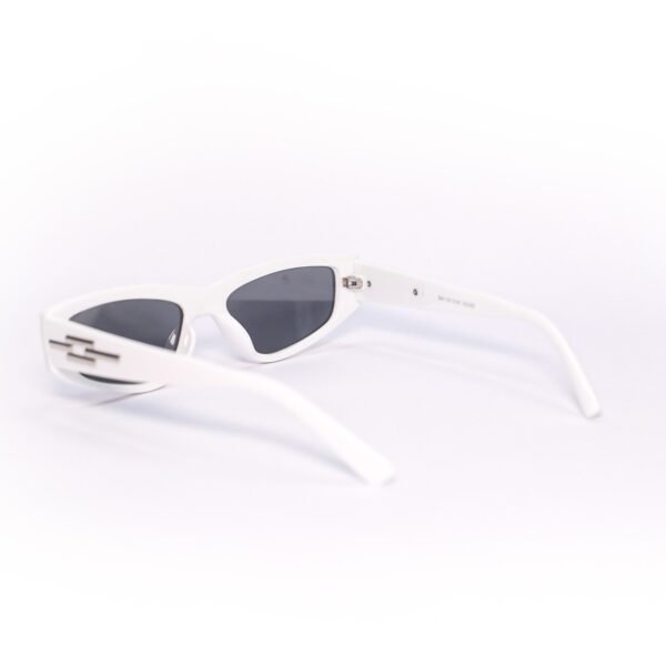 White & Black Cateye Sunglasses-OscarEye