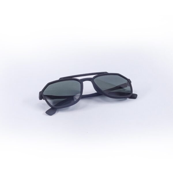 Matt Black & Gray Clubmaster Sunglasses-OscarEye
