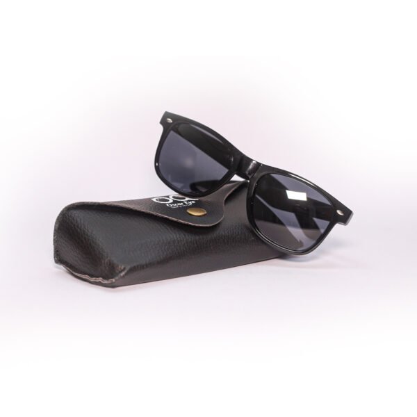 Black & Grey wayfarer Sunglasses-OscarEye