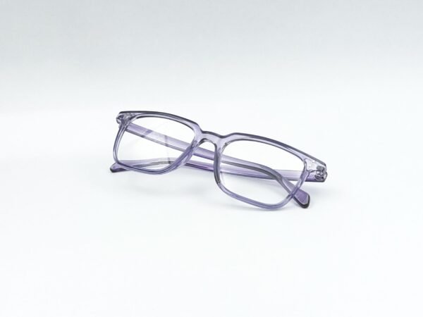 Transparent Purple Wayfarer Eyeglasses - OscarEye