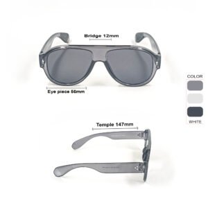 Transparent Black Clubmaster Sunglasses