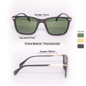 Black & Green wayfarer Dailywear Sunglasses