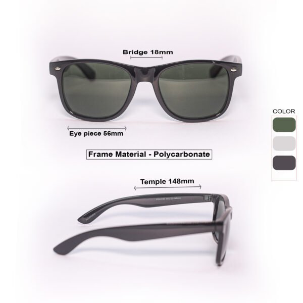 Black & Green wayfarer Sunglasses-OscarEye