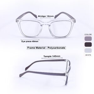 Brown Square dailywear Eyeglasses-OscarEye