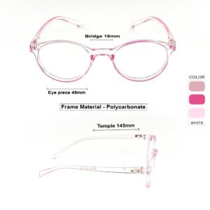 Pink Panto Cateye dailywear Eyeglasses-OscarEye