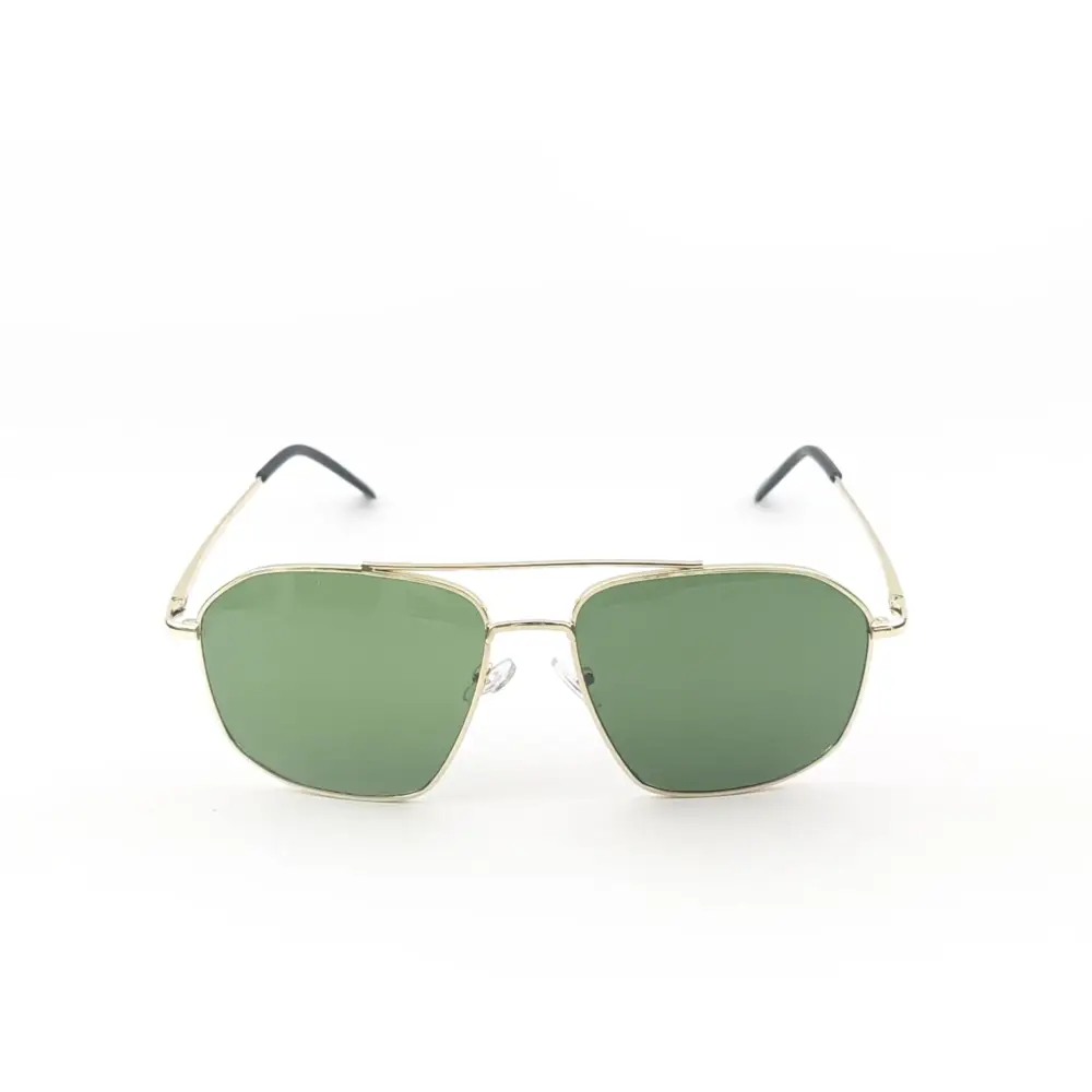 Golden Green Retro Aviator Metal Power Sunglasses|OscarEye|