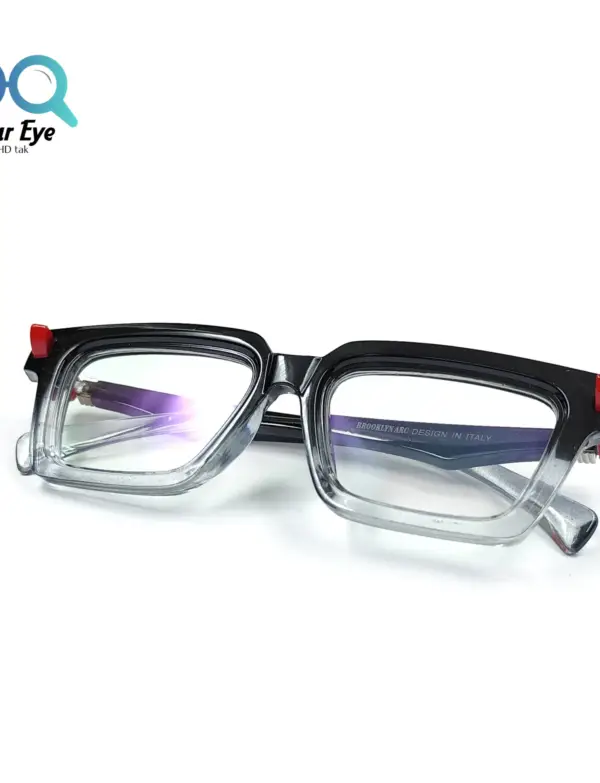 Square Black & White Trending Computer Glasses|OscarEye|