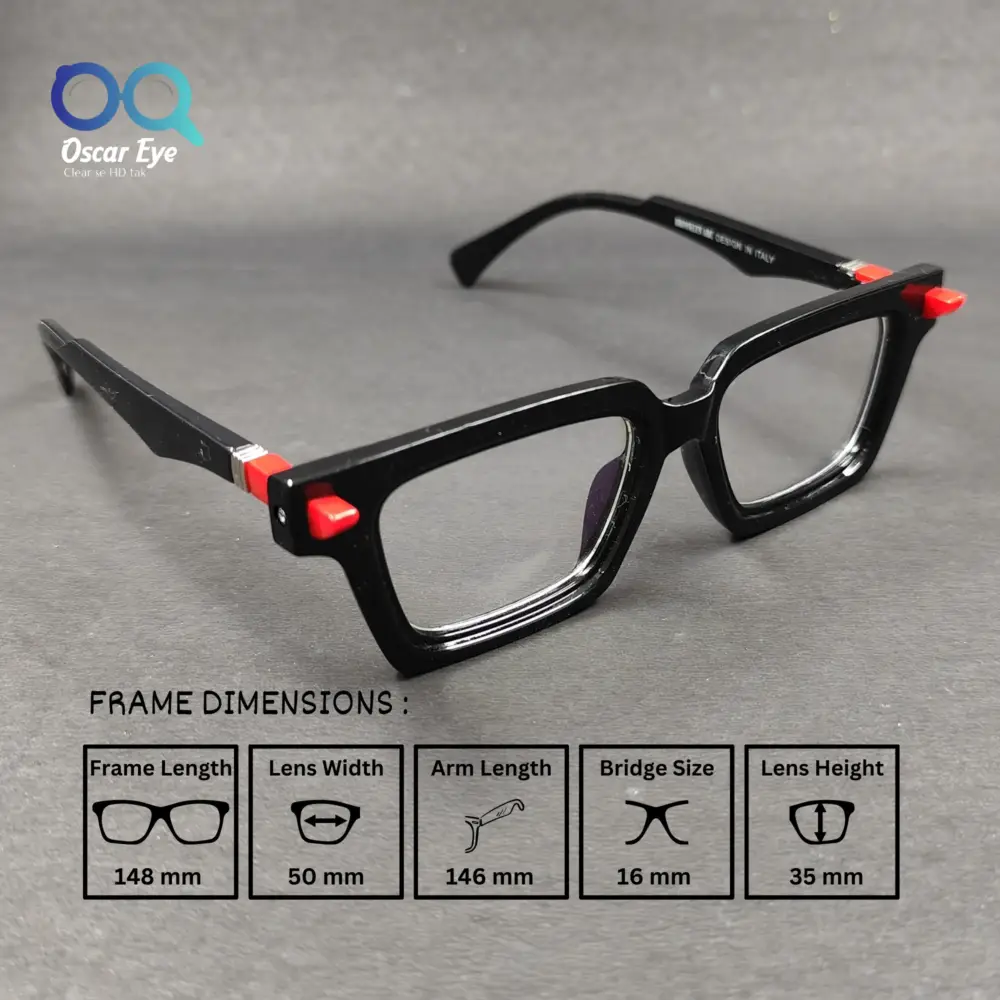 Retro Square Black Trending Computer Glasses|OscarEye|