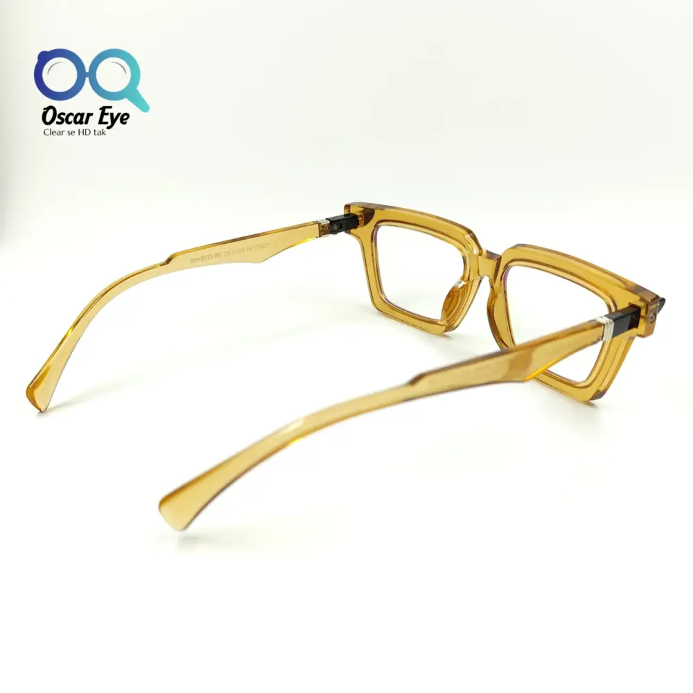 Retro Square Rusty Orange Trending Computer Glasses |OscarEye|