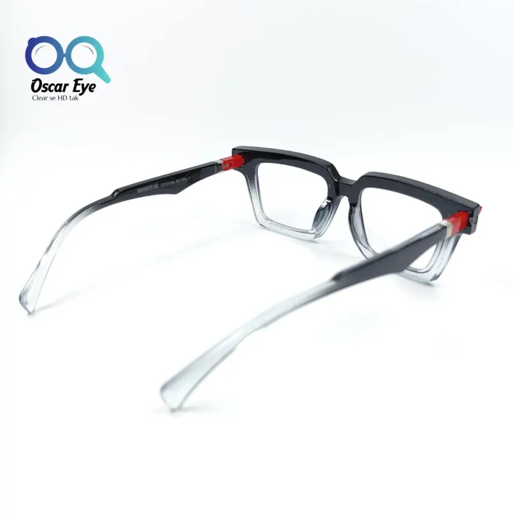 Square Black & White Trending Computer Glasses|OscarEye|