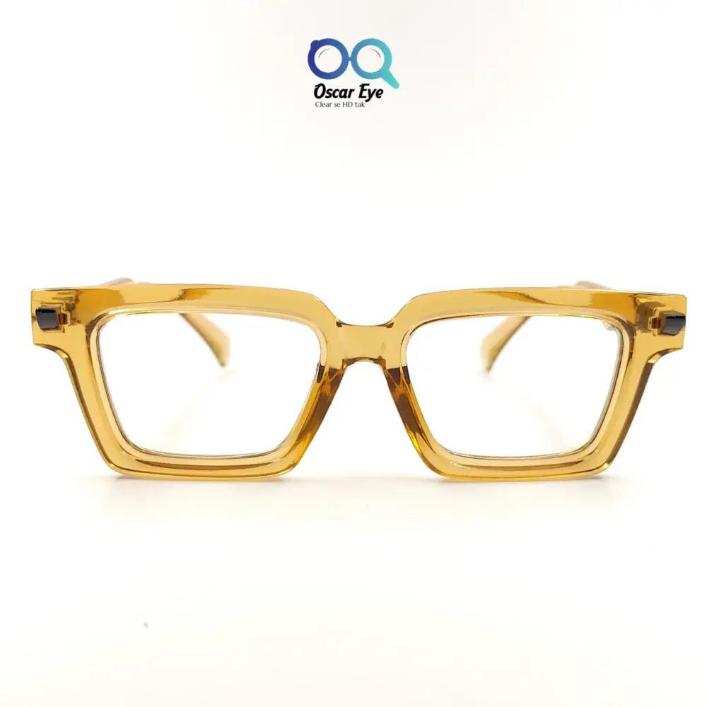 Retro Square Rusty Orange Trending Computer Glasses |OscarEye|