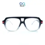 Black & Clear Latest Round UV-400 Computer Glasses |OscarEye|