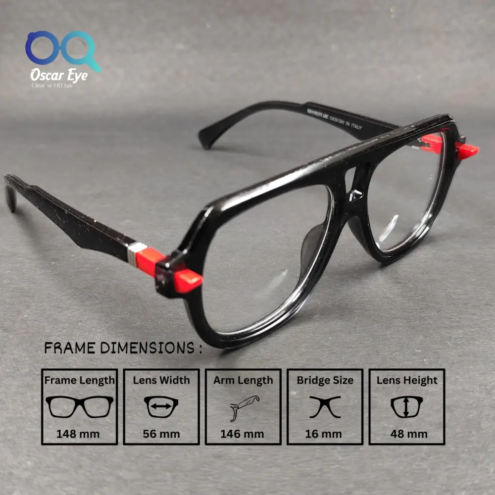 Black Latest Launched Round UV-400 Computer Glasses |OscarEye|