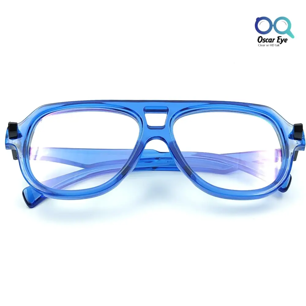 Blue Latest Launched Round UV-400 Computer Glasses |OscarEye|