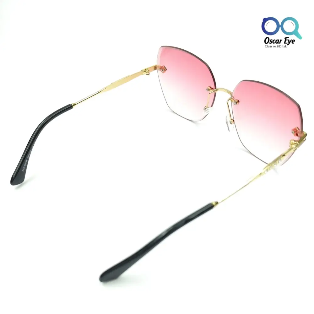 Pink Retro Square Over size Butterfly Sunglasses |OscarEye|