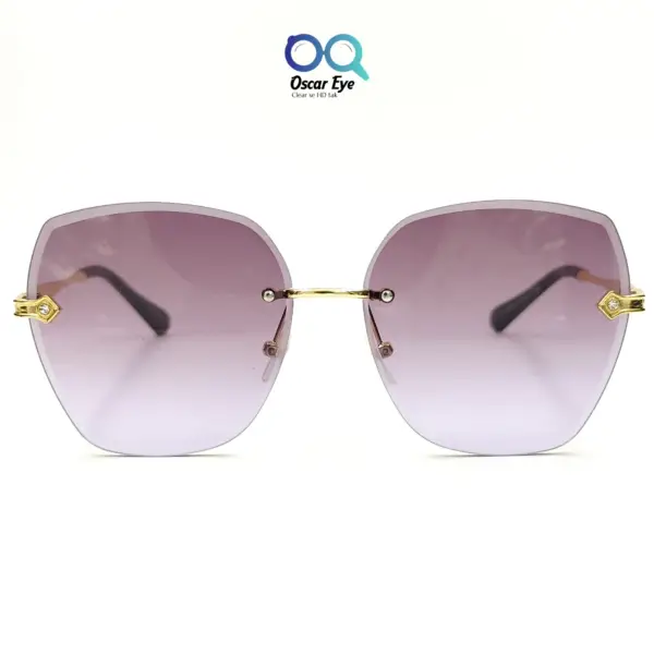 Purple Retro Square Over size Butterfly Sunglasses |OscarEye|