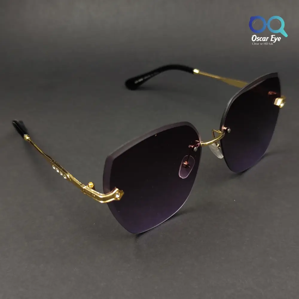 Purple Retro Square Over size Butterfly Sunglasses |OscarEye|