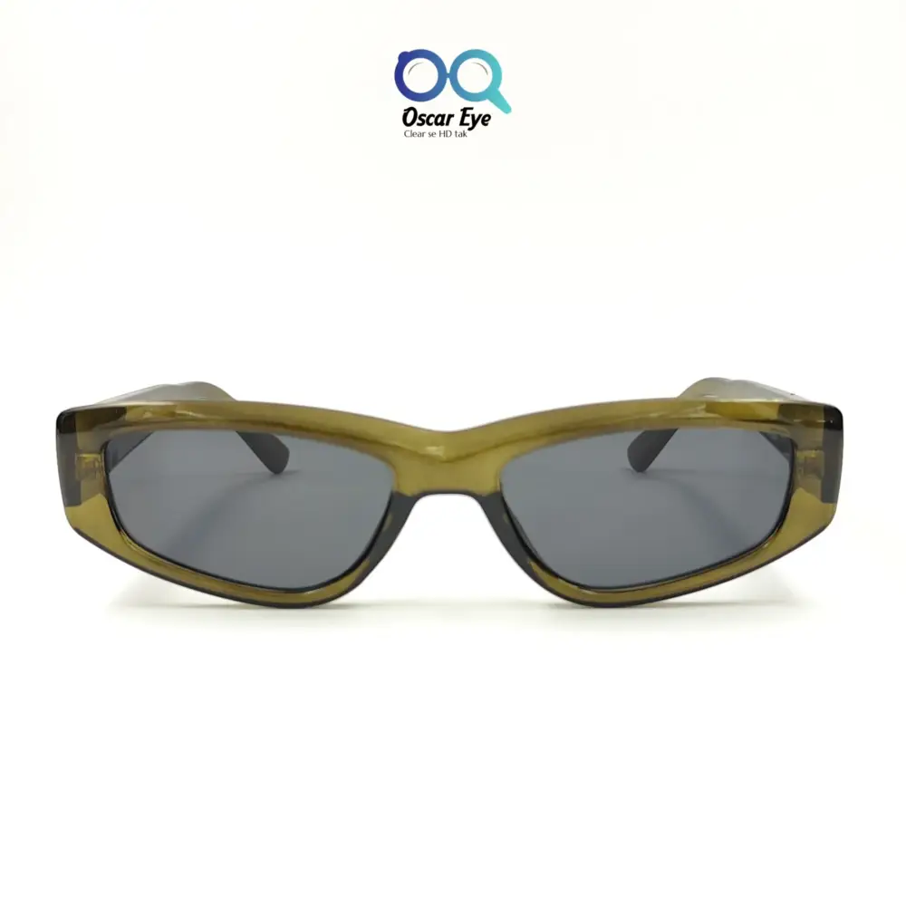 Retro Green Rectangular CatEye Power Sunglasses |OscarEye|