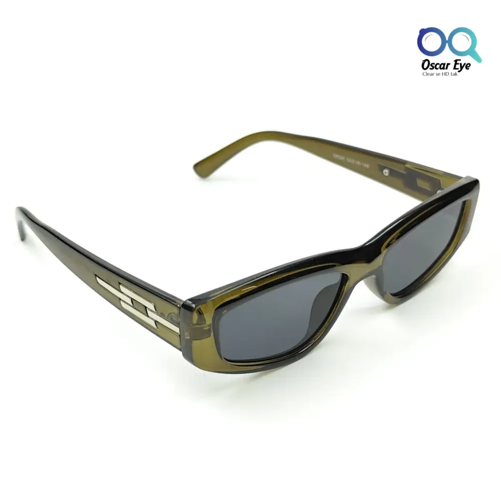 Retro Green Rectangular CatEye Power Sunglasses |OscarEye|