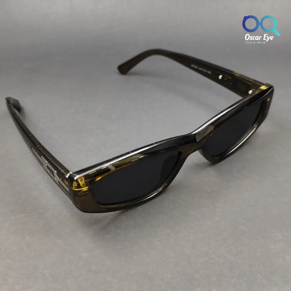 Retro Green Rectangular CatEye Power Sunglasses |OscarEye|