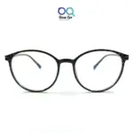 Glossy Black Panto Round UV-400 Computer EyeGlasses