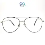 Silver Black Retro Aviator UV-400 Computer EyeGlasses |OscarEye|