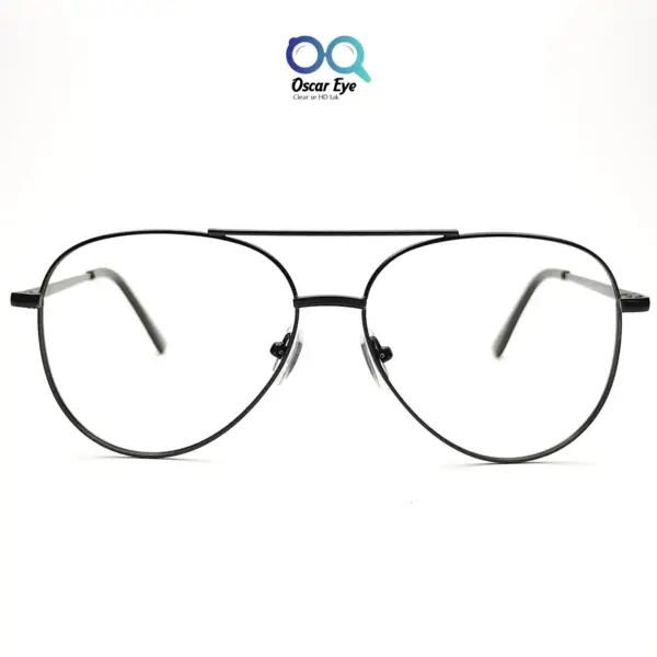 Black Retro Aviator UV-400 Computer EyeGlasses |OscarEye|