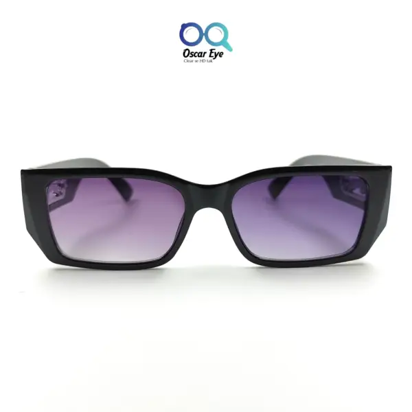 Black Purple UV-400 Rectangle Cartier Sunglasses |OscarEye|