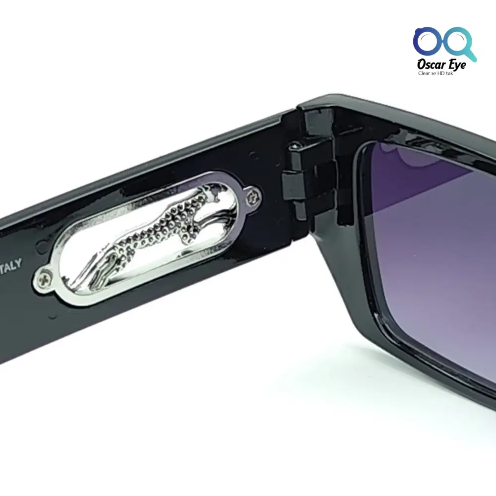 Black Purple UV-400 Rectangle Cartier Sunglasses |OscarEye|