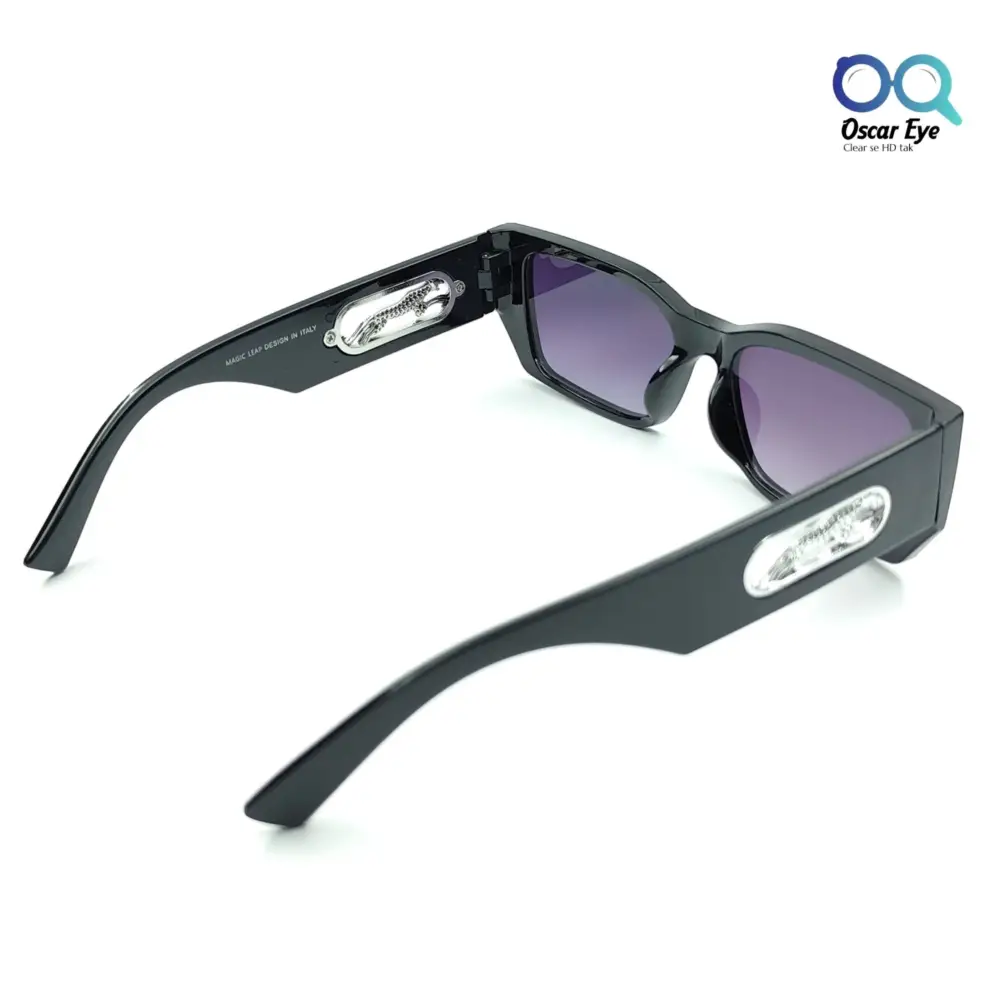 Black Purple UV-400 Rectangle Cartier Sunglasses |OscarEye|