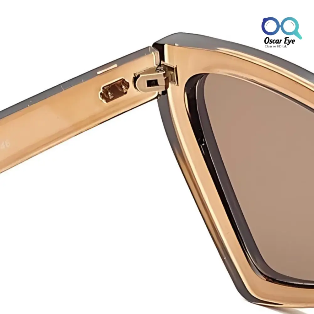 Retro Transparent Brown UV-400 CatEye Sunglasses |OscarEye|