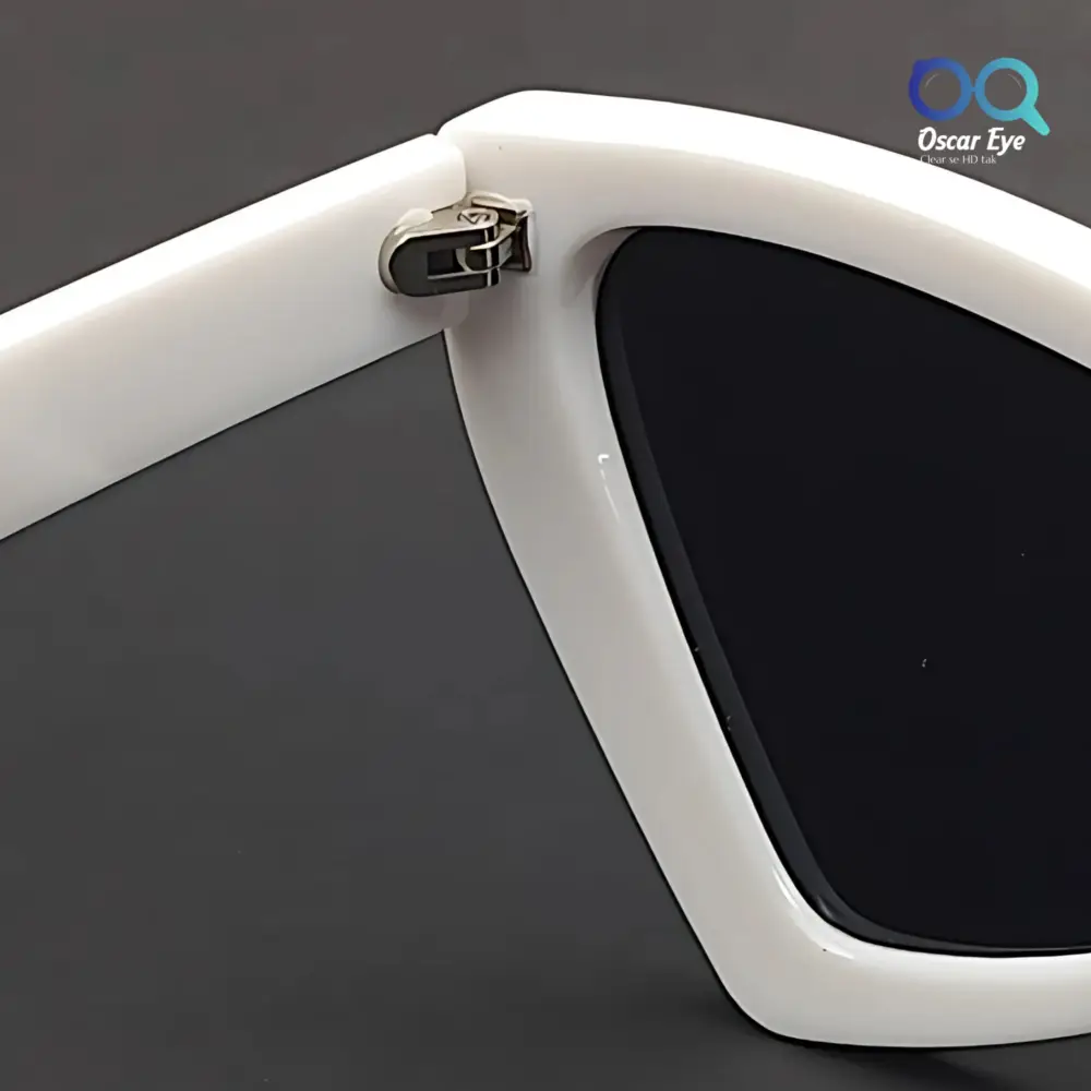 Pure White Retro UV-400 CatEye Sunglasses |OscarEye|