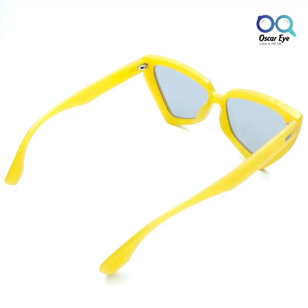 Trending Vibrant Yellow UV-400 CatEye Sunglasses |OscarEye|